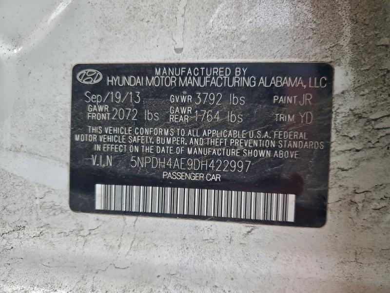 2013 HYUNDAI ELANTRA GL #3294491523