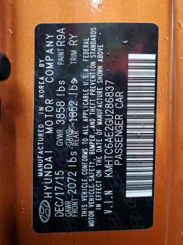 2016 HYUNDAI VELOSTER T #3303871695