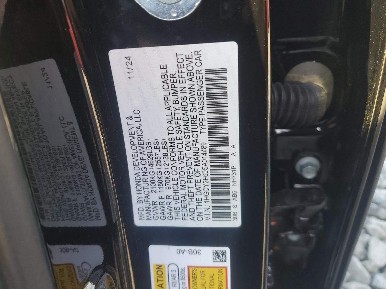 HONDA ACCORD HYBRID EXL