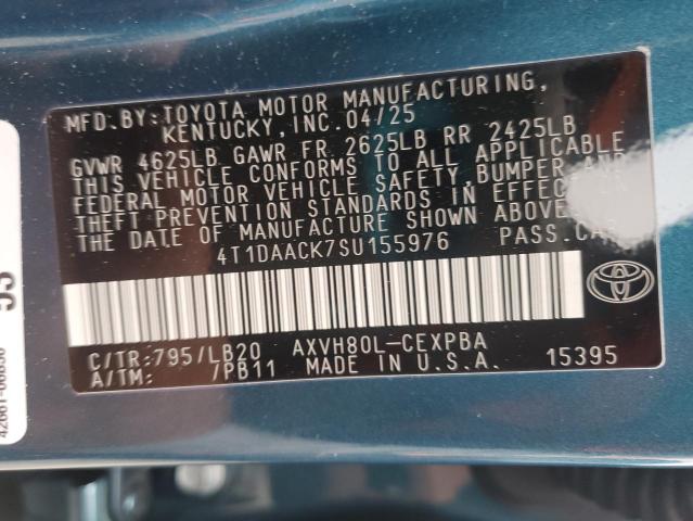 2025 TOYOTA CAMRY XSE - 4T1DAACK7SU155976