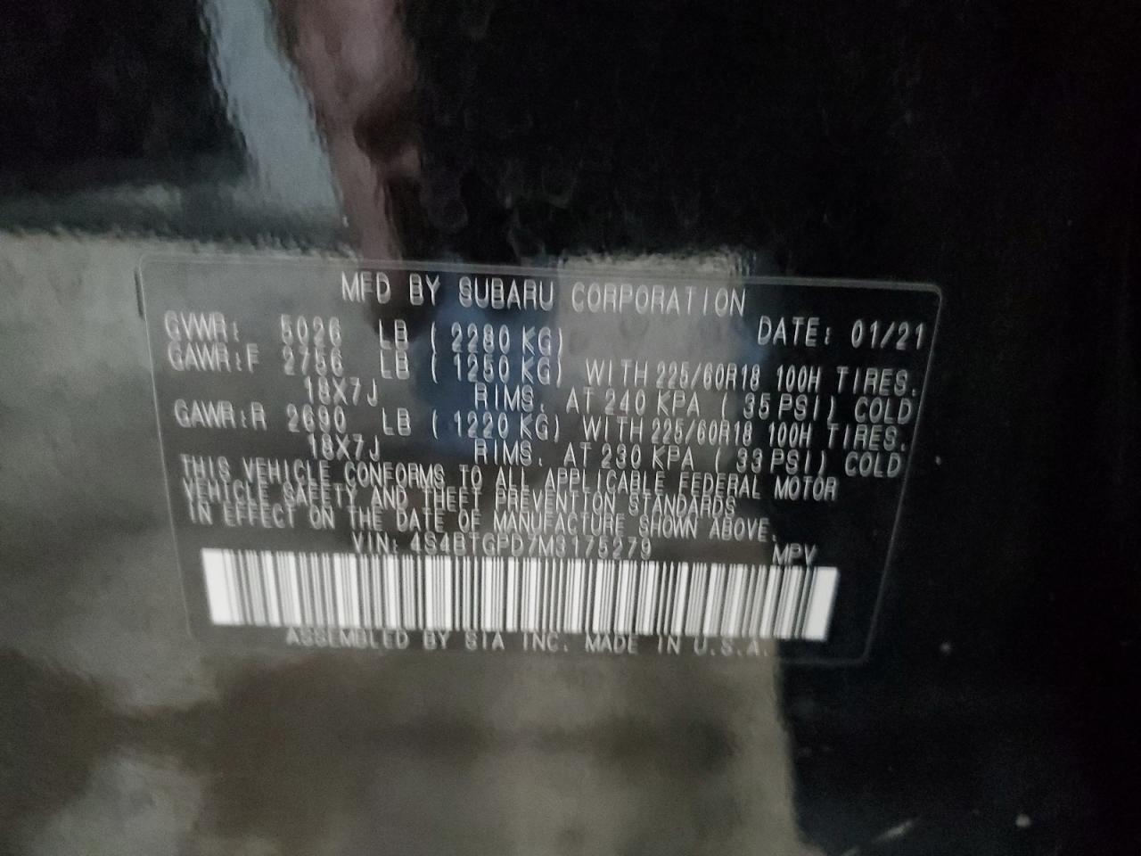 SUBARU OUTBACK TOURING