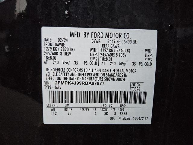 2024 FORD EDGE SEL - 2FMPK4J99RBA97977