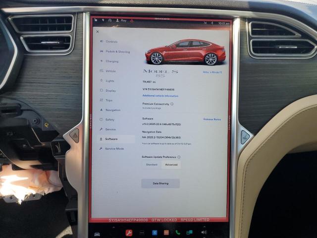 2014 TESLA MODEL S #3285891603