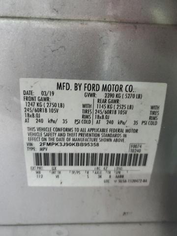 2019 FORD EDGE SEL #3287670065