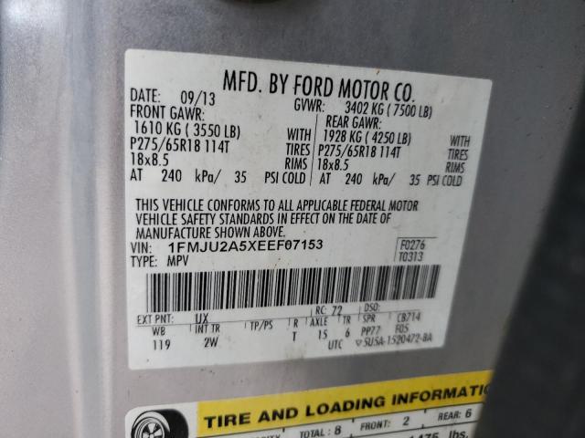 2014 FORD EXPEDITION #3286507216