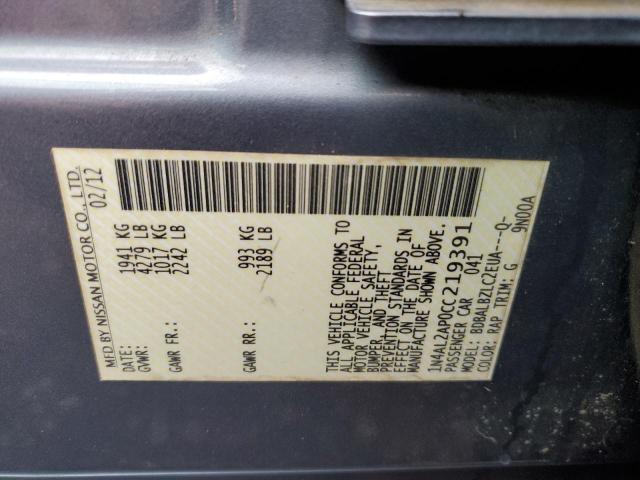 2012 NISSAN ALTIMA BAS #3293447426