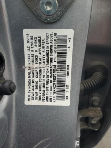 2016 HONDA CIVIC EX #3302687073