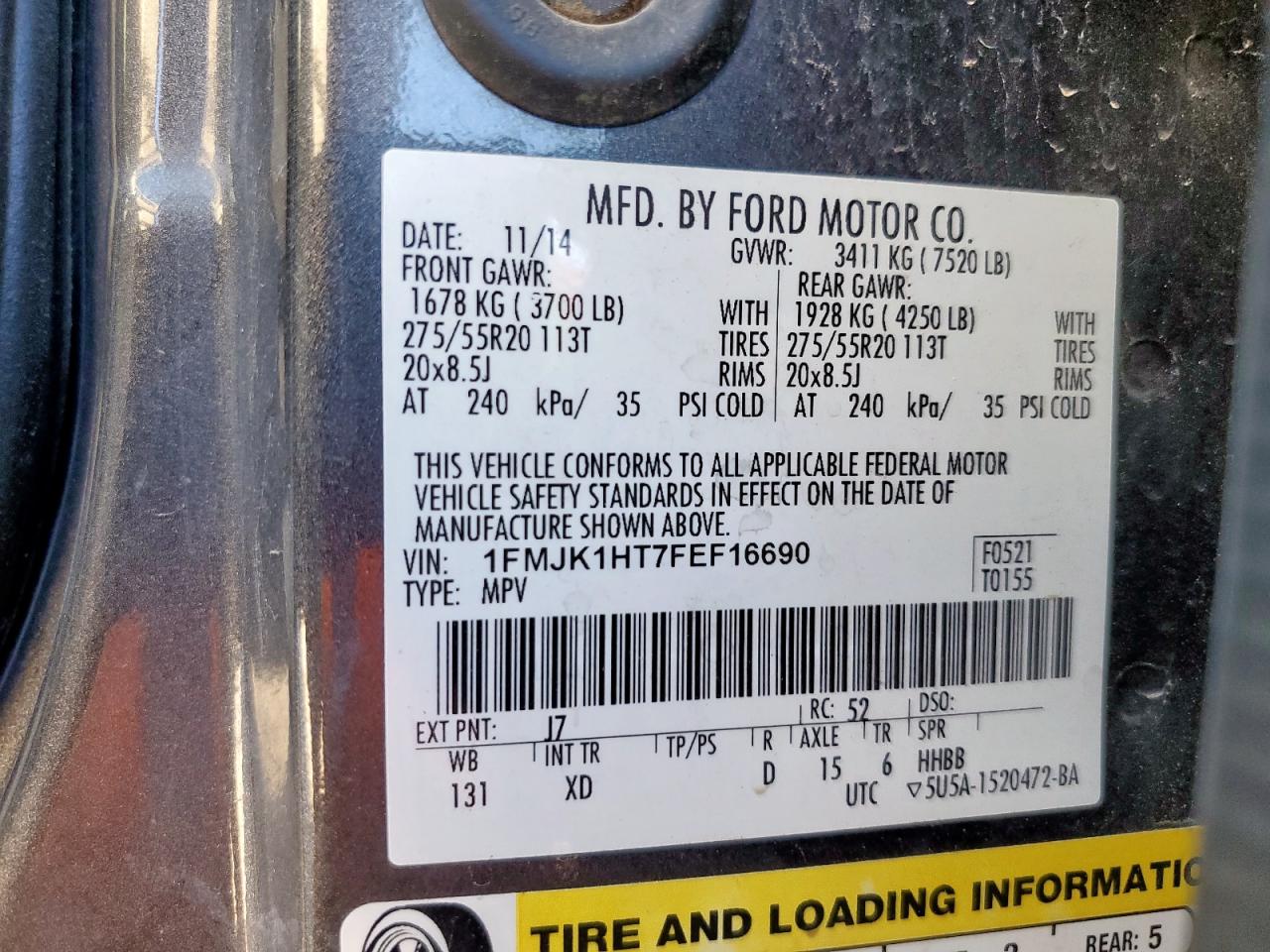 FORD EXPEDITION EL XLT