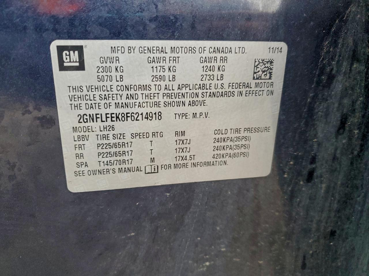 CHEVROLET EQUINOX LT