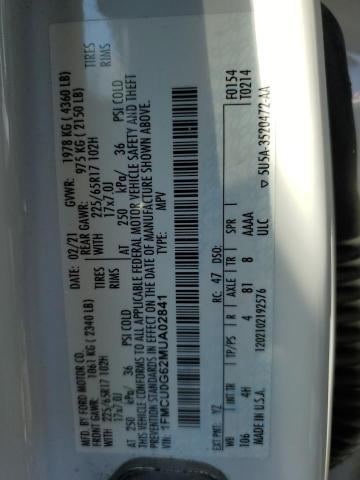 2021 FORD ESCAPE SE #3283866439