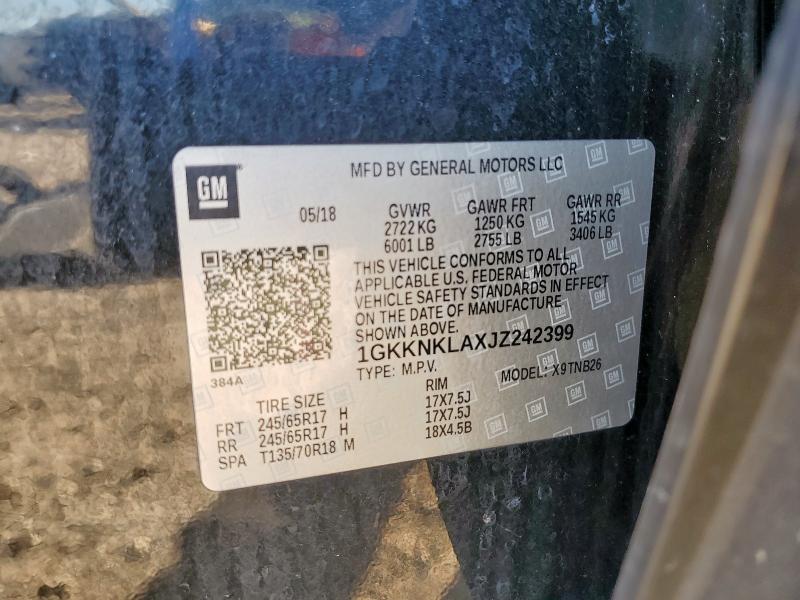 2018 GMC ACADIA SLE 1GKKNKLAXJZ242399