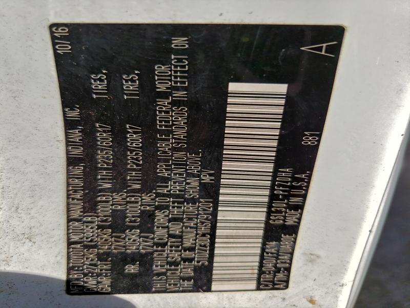 2017 TOYOTA SIENNA #3301638624