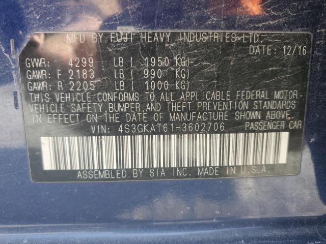 2017 SUBARU IMPREZA LI #3302715011