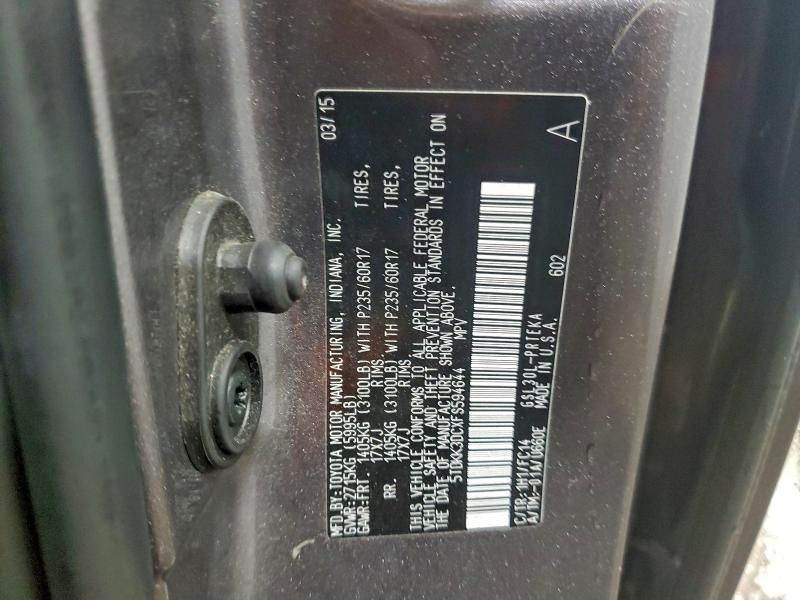 2015 TOYOTA SIENNA LE #3294421491