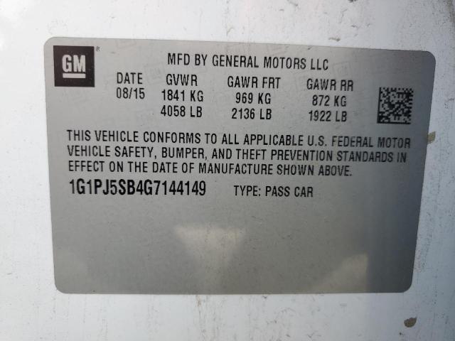 2016 CHEVROLET CRUZE LIMI #3291624243