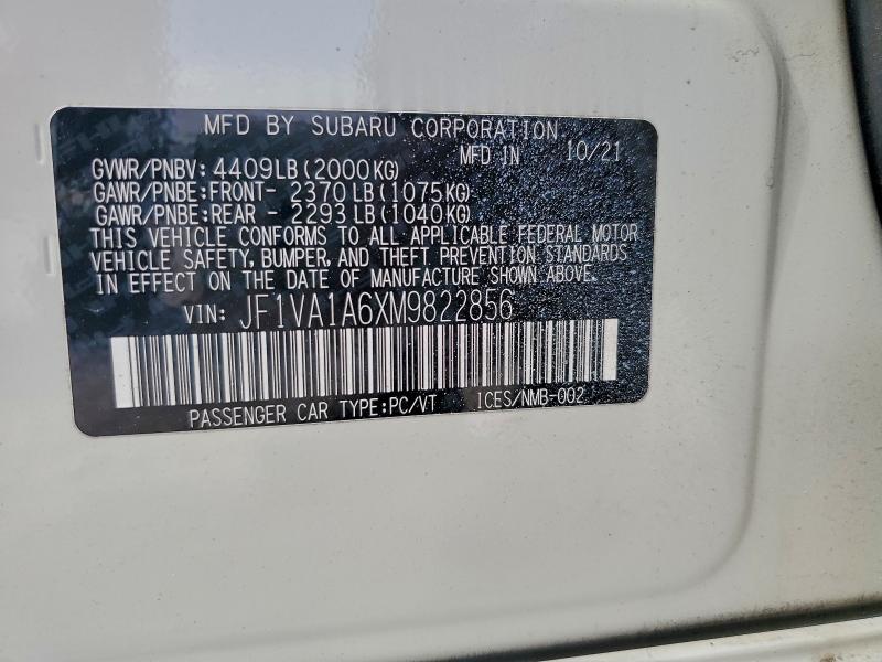 2021 SUBARU WRX #3296783950