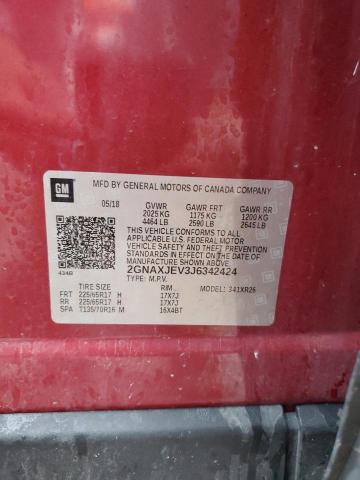 2018 CHEVROLET EQUINOX LT #3304607439