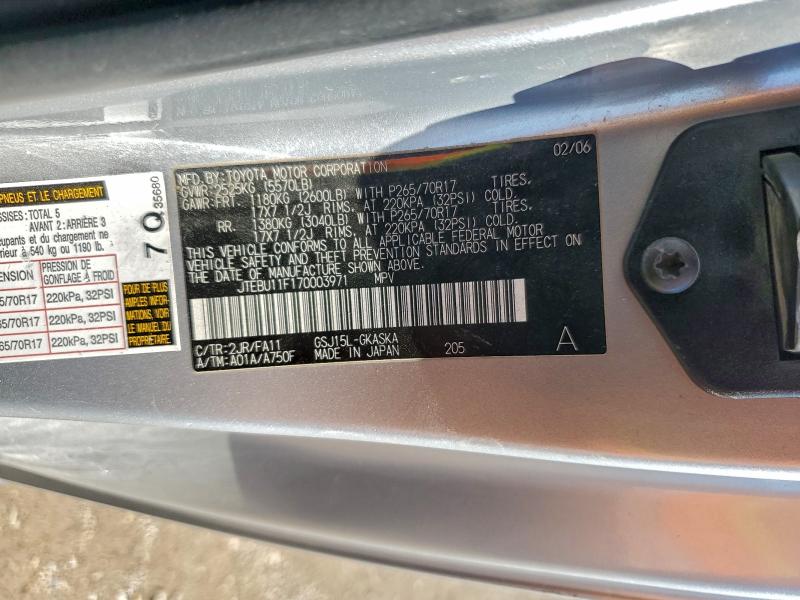 2007 TOYOTA FJ CRUISER #3302741999