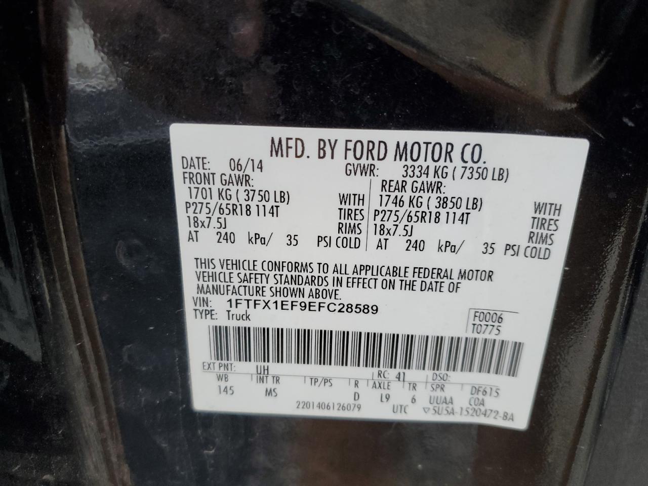 FORD F-150 SUPER CAB