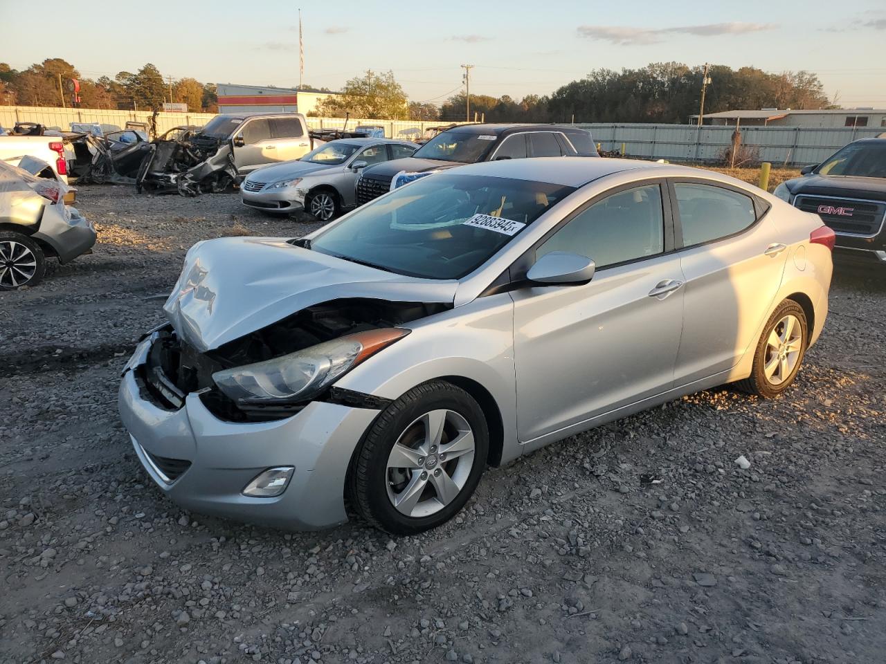 Lot #3291417174 2013 HYUNDAI ELANTRA GL