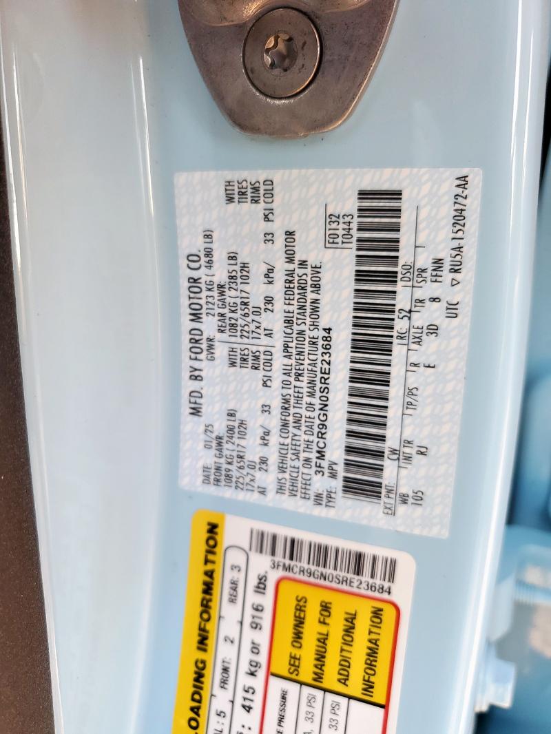 2025 FORD BRONCO SPO #3285531279