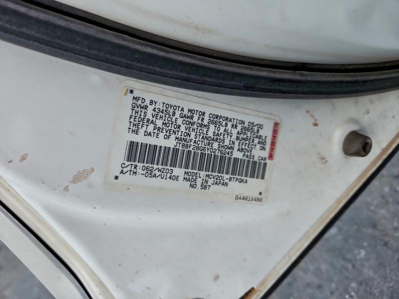 2000 LEXUS ES 300 #3304559468