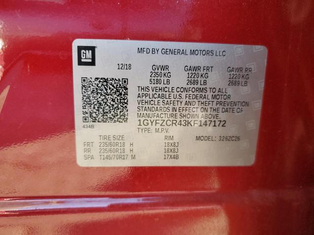 2019 CADILLAC XT4 PREMIU #3282529941