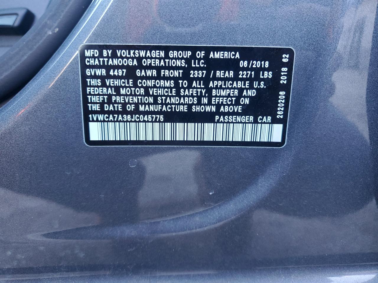 VOLKSWAGEN PASSAT SEL PREMIUM