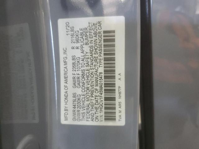 2021 HONDA ACCORD SPO #3290279258