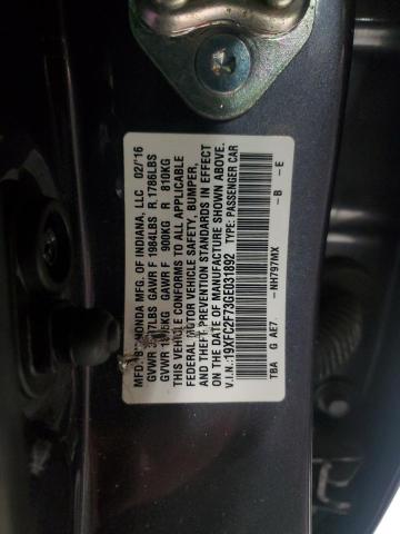 2016 HONDA CIVIC EX #3292554671