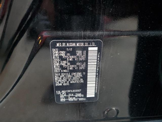 2018 NISSAN ARMADA PLA #3304060485