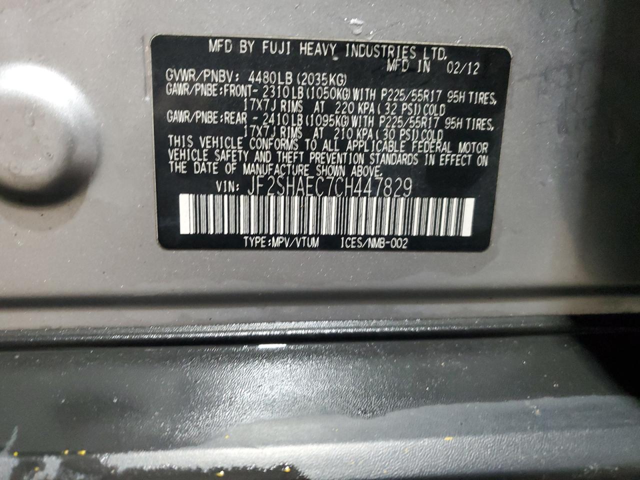 SUBARU FORESTER LIMITED