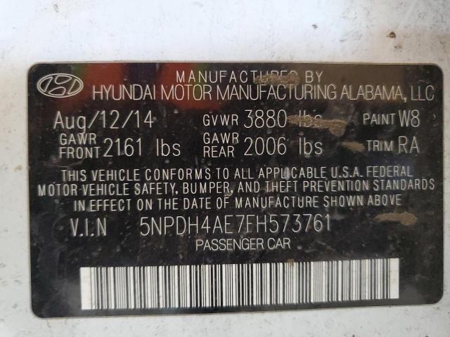 2015 HYUNDAI ELANTRA SE #3290214202