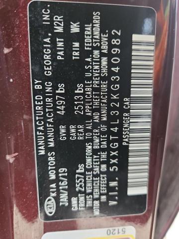 2019 KIA OPTIMA LX #3298301129