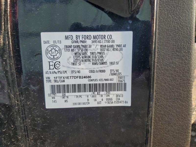 2013 FORD F150 SUPER #3305302377