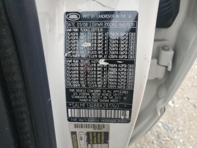 2008 LAND ROVER RANGE ROVE #3297956833