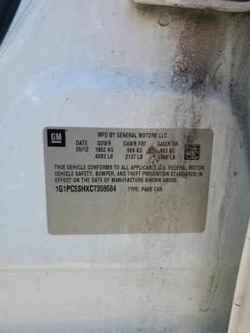 2012 CHEVROLET CRUZE LS #3304032500