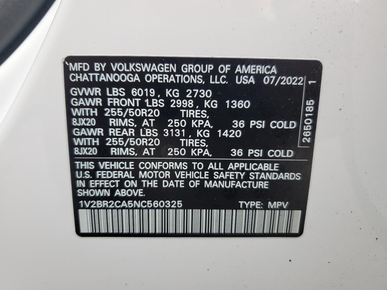 VOLKSWAGEN ATLAS SEL