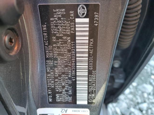 2011 TOYOTA AVALON BAS #3301829408