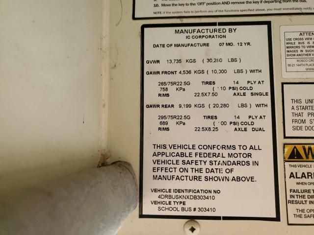 2013 IC CORPORATION CE SERIES SCHOOL #3285637327