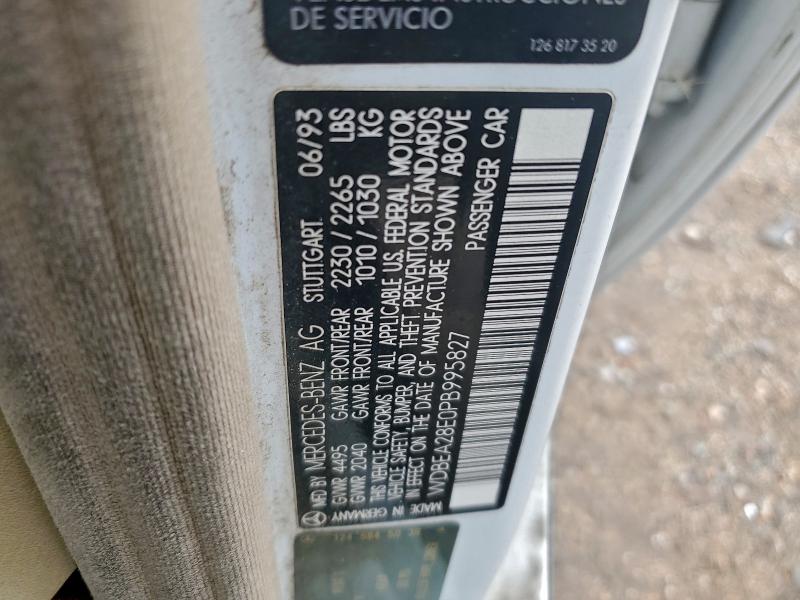 1993 MERCEDES-BENZ 300 E 2.8 #3294697027