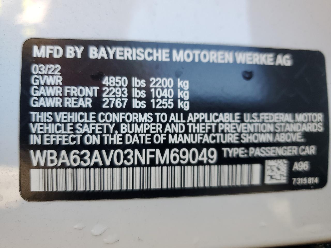 BMW 4 SERIES GRAN COUPE GRAN COUPE