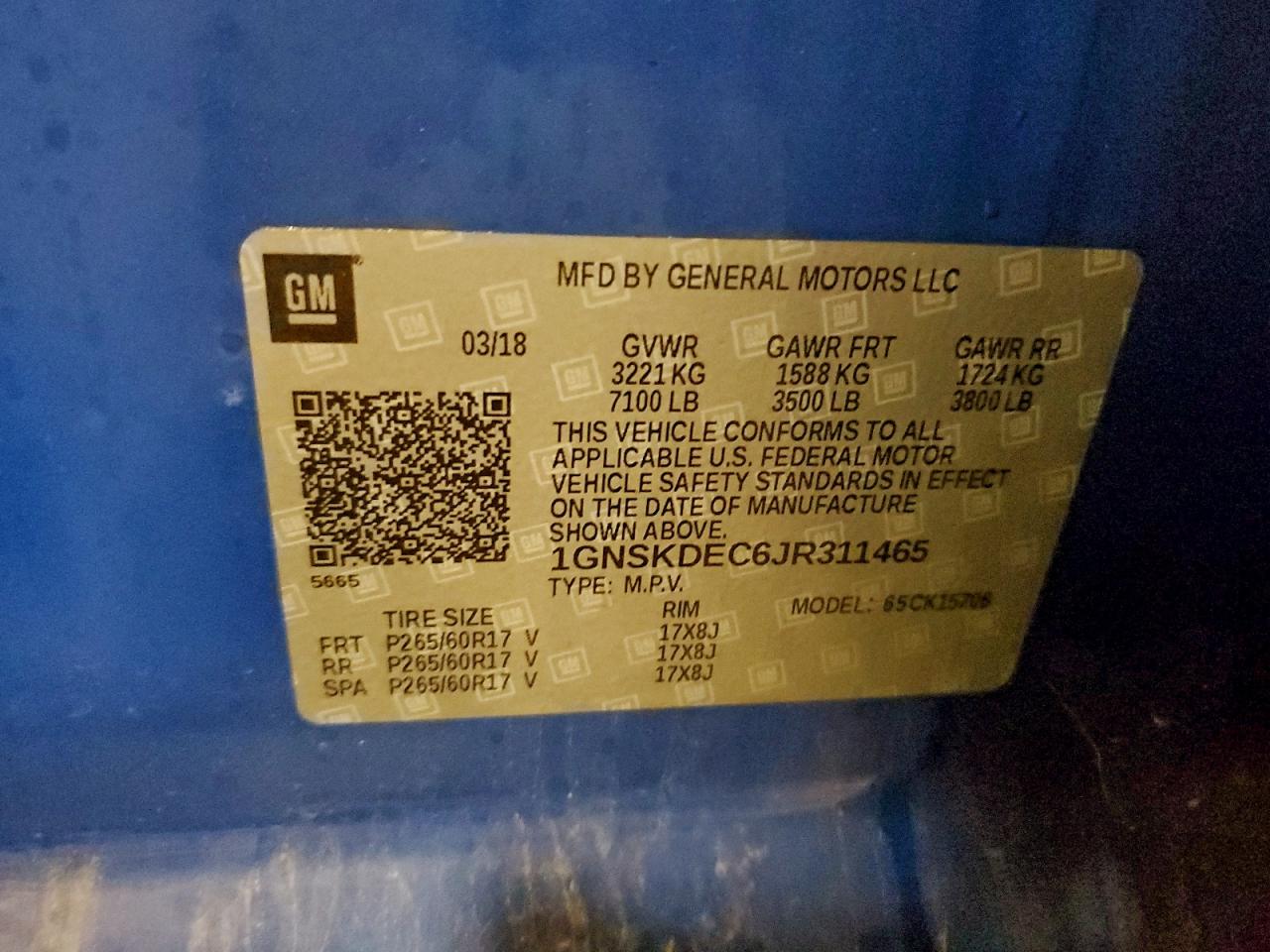 CHEVROLET TAHOE POLICE