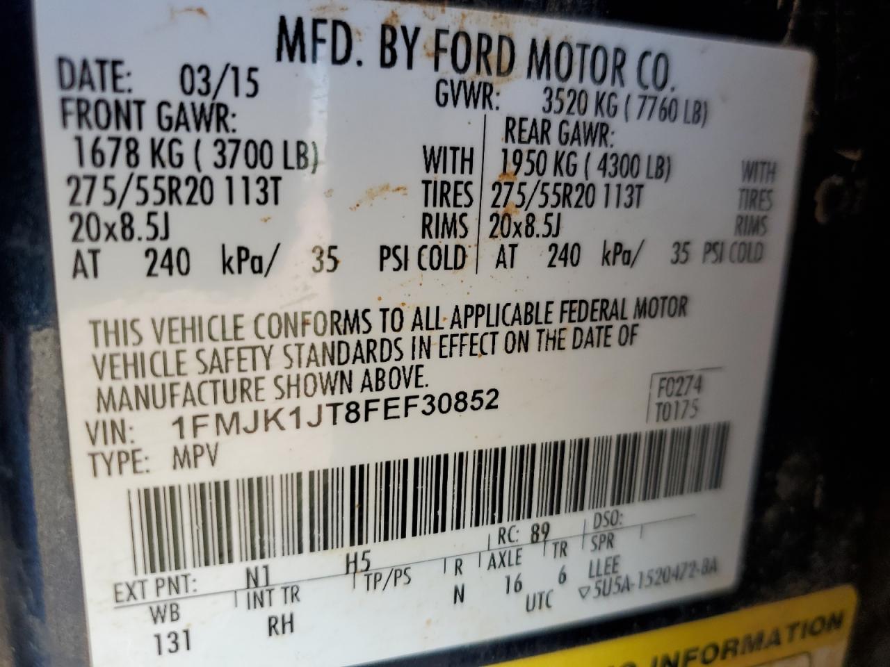 FORD EXPEDITION EL XLT