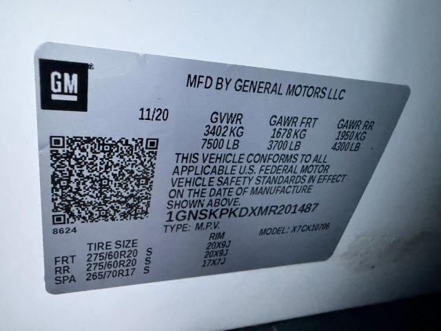 2021 CHEVROLET TAHOE K150 #3287156280