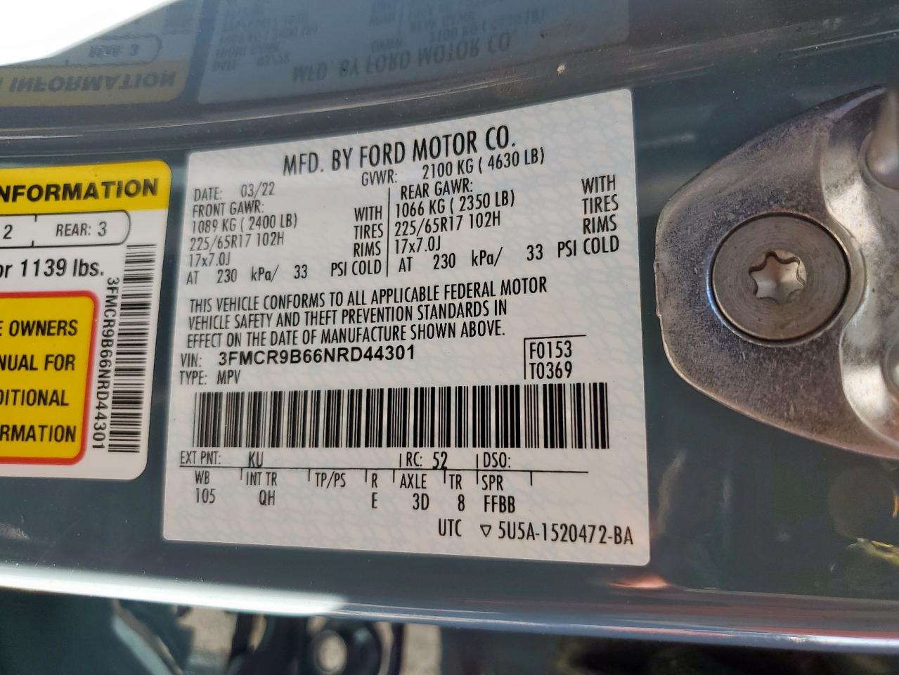 FORD BRONCO SPORT BIG BEND