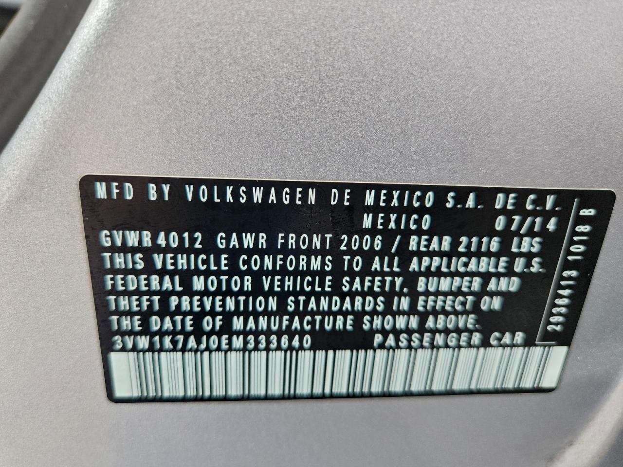 VOLKSWAGEN JETTA BASE