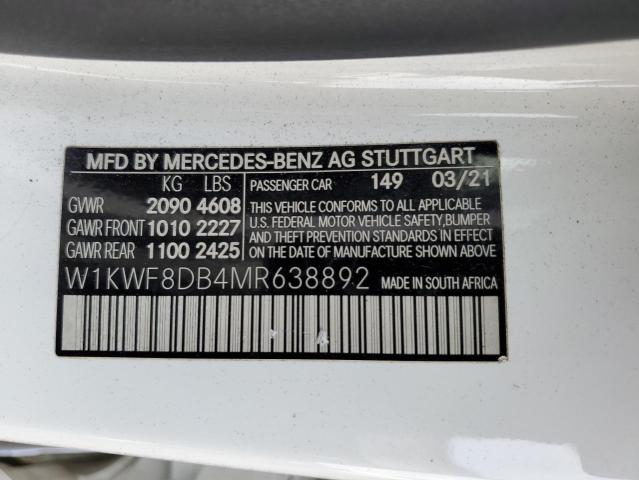 2021 MERCEDES-BENZ C 300 #3290019286