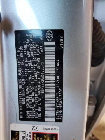 2010 TOYOTA CAMRY BASE - 4T4BF3EK9AR023372