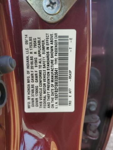 2014 HONDA CIVIC LX #3296410659